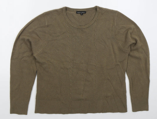 Womens UK Size XL Debbie Morgan Brown Pullover Jumper