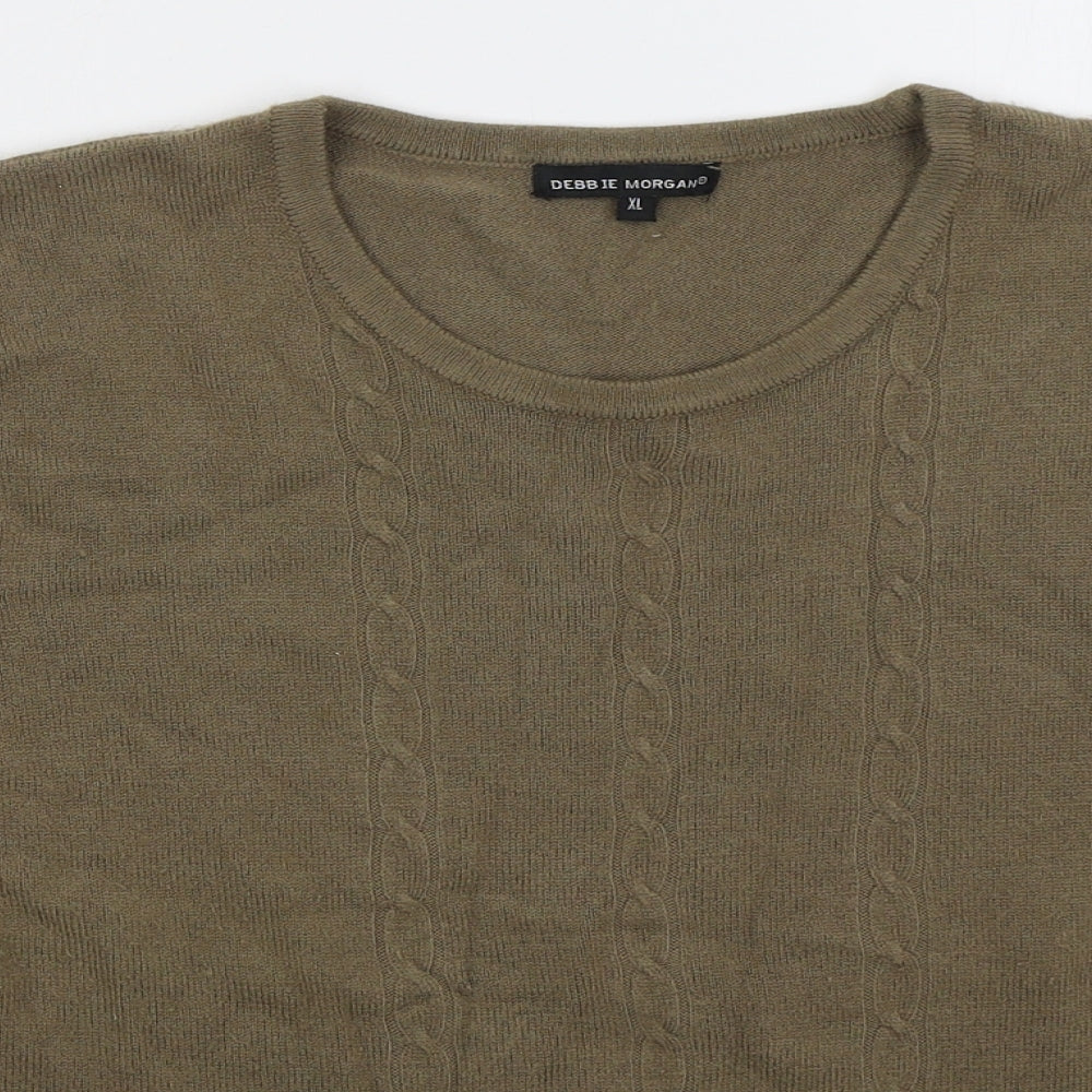 Womens UK Size XL Debbie Morgan Brown Pullover Jumper