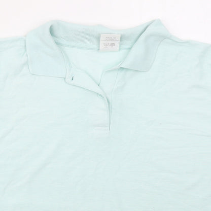 Womens UK Size 18 Littlewoods Green Basic Polo