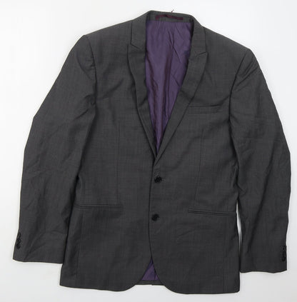 Mens UK Size 38 NEXT Regular Grey Suit Jacket