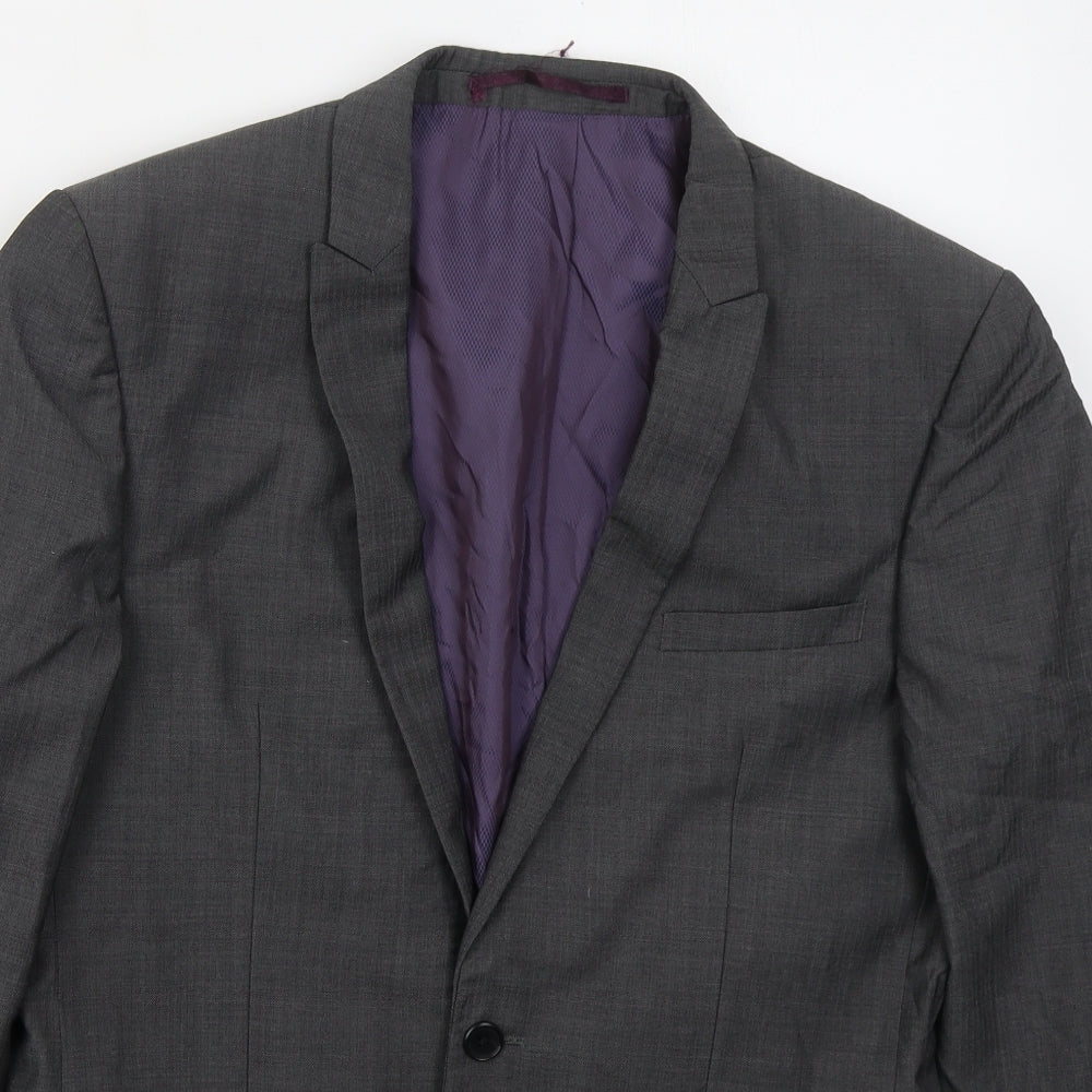 Mens UK Size 38 NEXT Regular Grey Suit Jacket