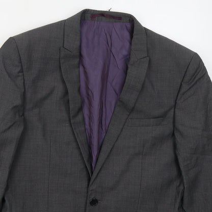 Mens UK Size 38 NEXT Regular Grey Suit Jacket
