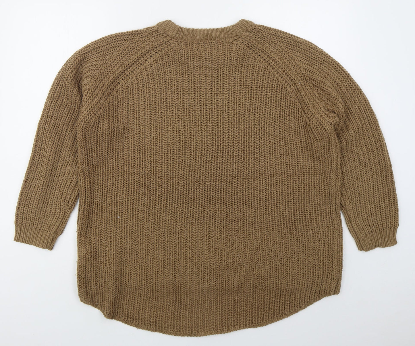 Womens UK Size XL Only Brown Pullover Jumper