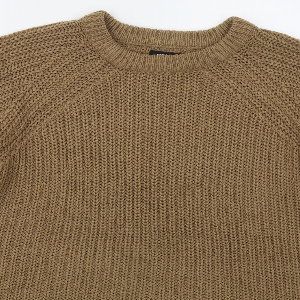Womens UK Size XL Only Brown Pullover Jumper