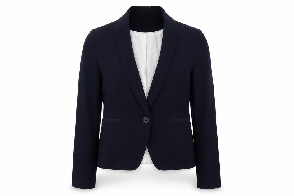 Womens UK Size 14 Marks and Spencer Regular Blue Suit Jacket