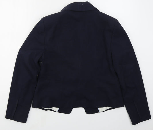 Marks and Spencer Womens Blue  Polyester Jacket Suit Jacket Size 14