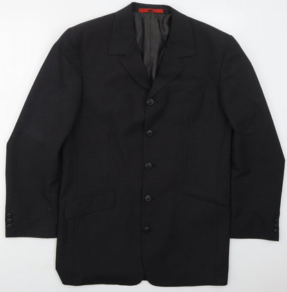 RI Clothing Company Mens Grey  Polyester Jacket Suit Jacket Size 40