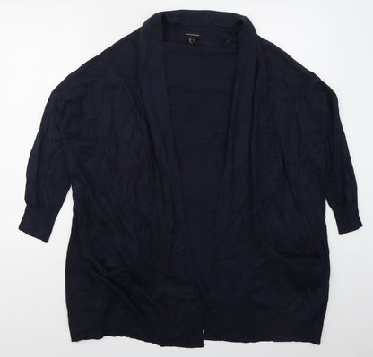 Atmosphere Womens Blue V-Neck  Viscose Cardigan Jumper Size 12