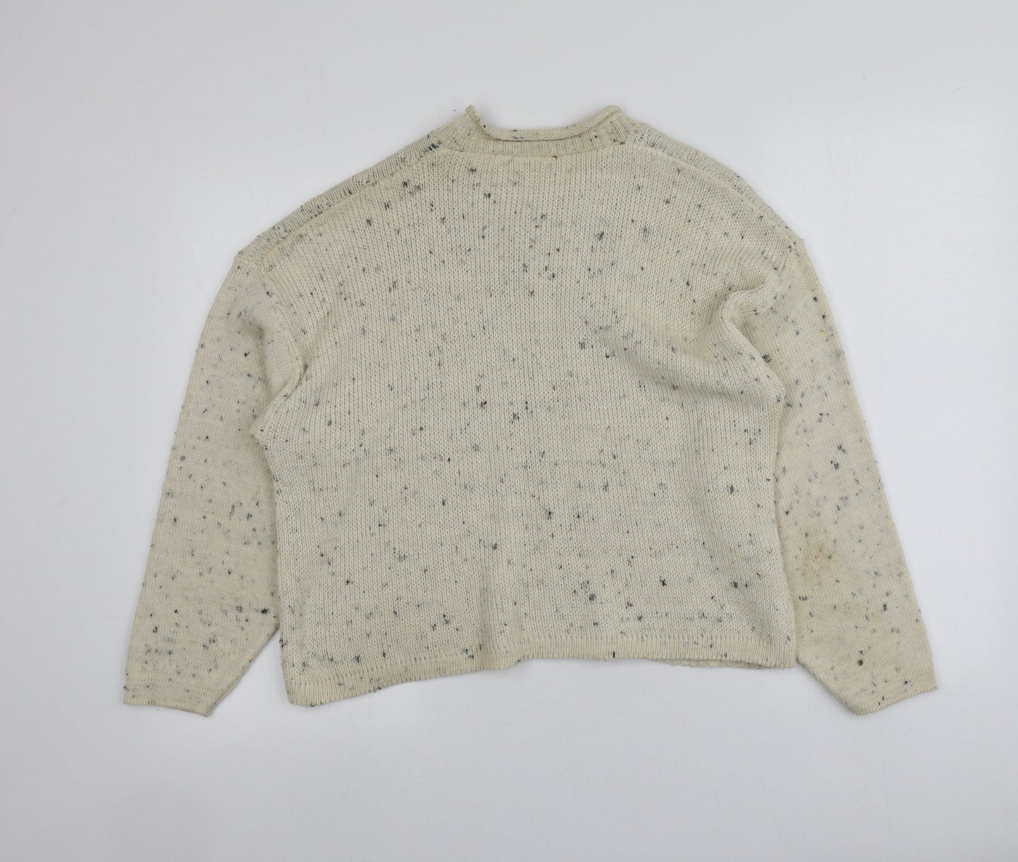 Sam Store  Womens Beige V-Neck   Pullover Jumper Size S   - Material Mixed Fibre