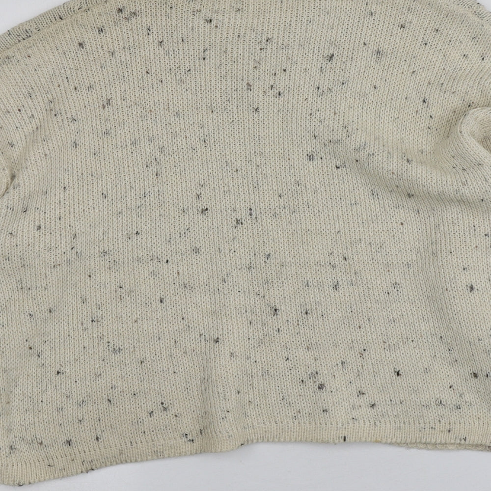 Sam Store  Womens Beige V-Neck   Pullover Jumper Size S   - Material Mixed Fibre
