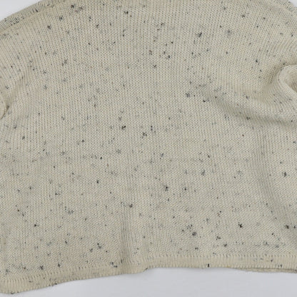 Sam Store  Womens Beige V-Neck   Pullover Jumper Size S   - Material Mixed Fibre