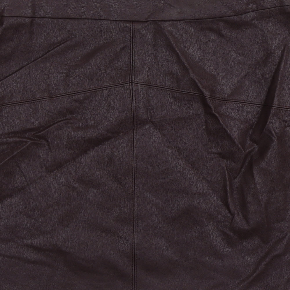 Papaya Womens Purple  Viscose Mini Skirt Size 4