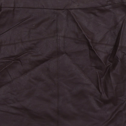 Papaya Womens Purple  Viscose Mini Skirt Size 4