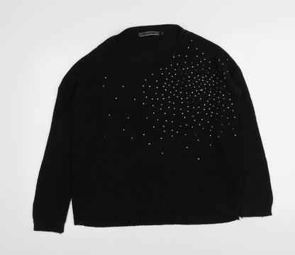 Womens UK Size S New Look Black Pullover Jumper