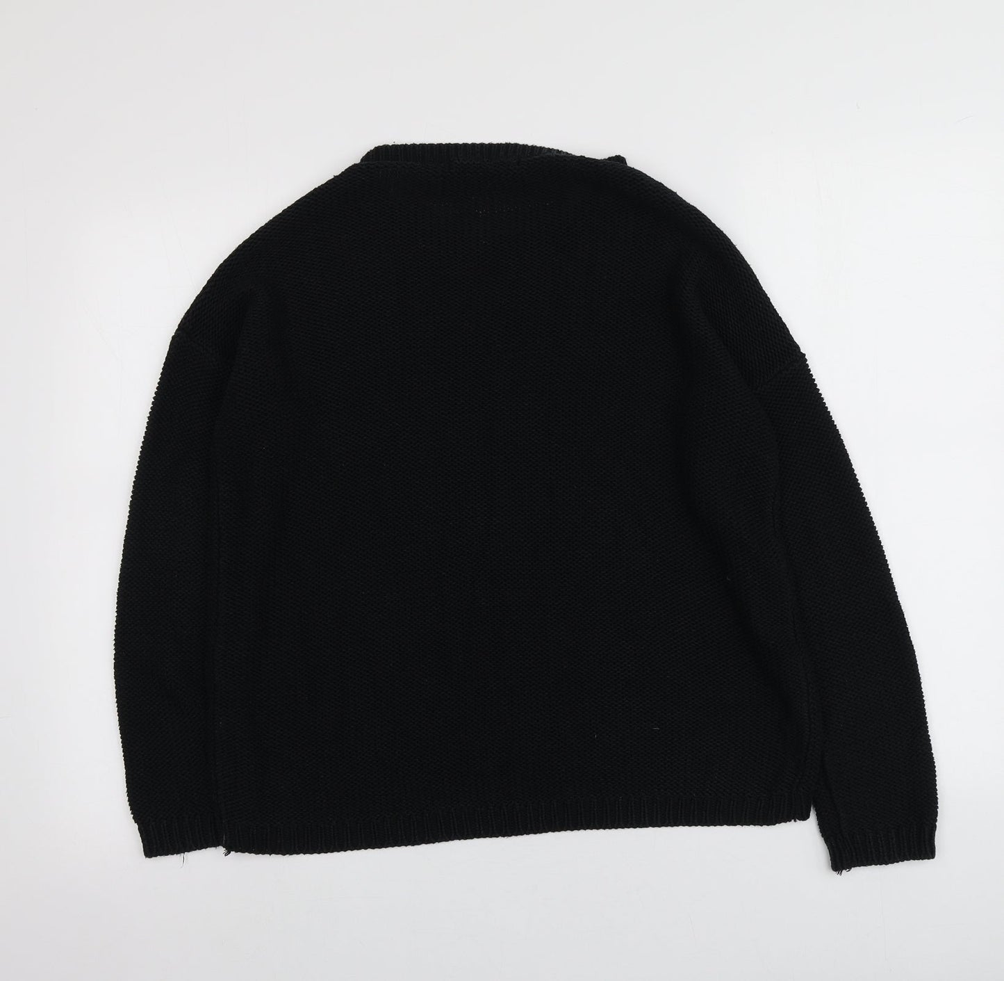 Womens UK Size S New Look Black Pullover Jumper