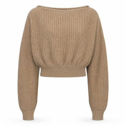 Womens UK Size M Boohoo Beige Pullover Jumper