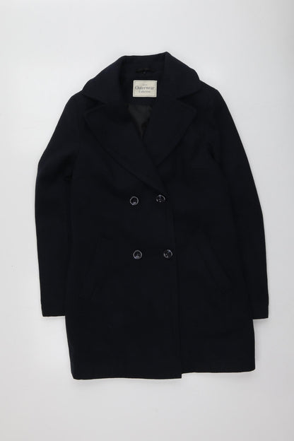 George Womens Blue   Overcoat Coat Size 8