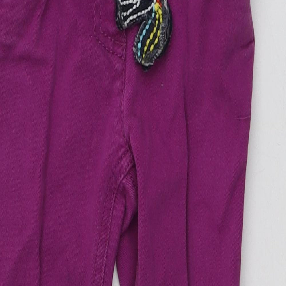 NEXT Girls Purple  Cotton Skinny Jeans Size 4 Years  Regular