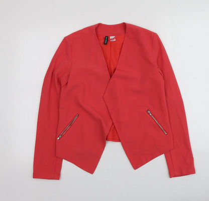 Womens UK Size 34 H&M Orange Shrug Jumper