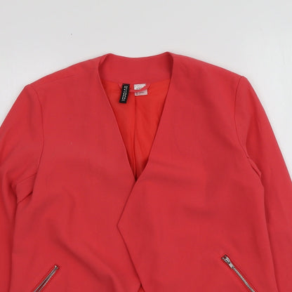 Womens UK Size 34 H&M Orange Shrug Jumper