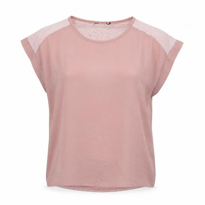 Womens UK Size 6 New Look Pink Basic T-Shirt