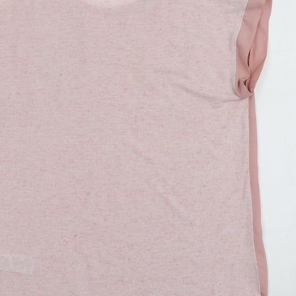 Womens UK Size 6 New Look Pink Basic T-Shirt