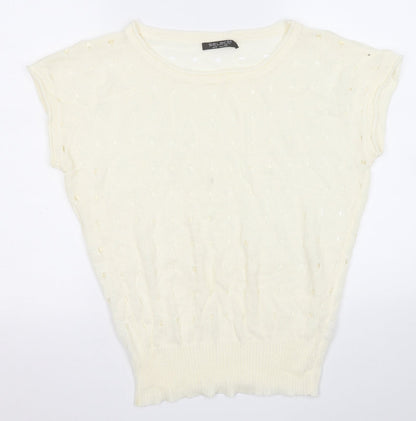 Womens UK Size 12 Select Yellow Vest Jumper