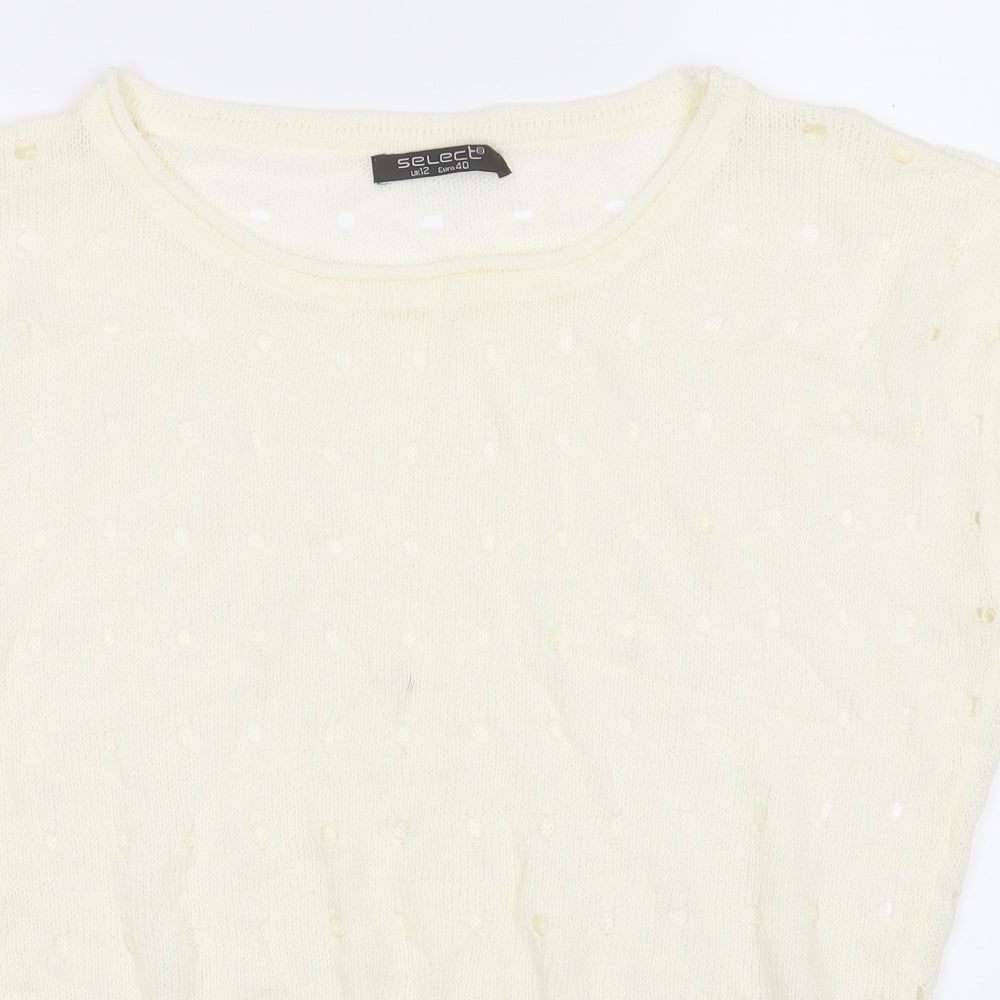 Womens UK Size 12 Select Yellow Vest Jumper