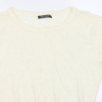 Womens UK Size 12 Select Yellow Vest Jumper
