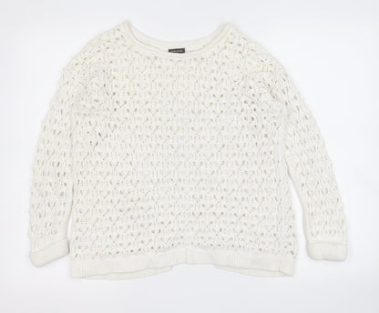 Womens UK Size 6 River Island White Pullover Jumper