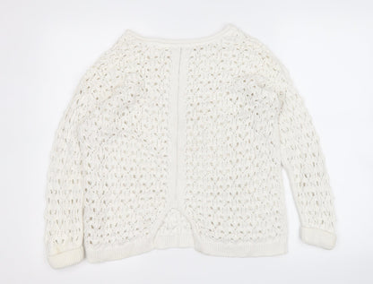 Womens UK Size 6 River Island White Pullover Jumper