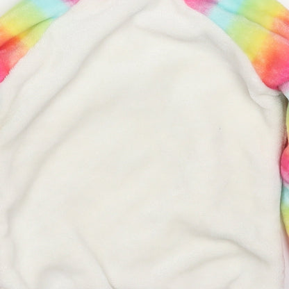 Picapino Girls Multicoloured Geometric Polyester Pullover Sweatshirt Size 4 Years   - Unicorn