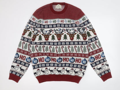 Mens UK Size M NEXT Multicoloured Pullover Sweatshirt