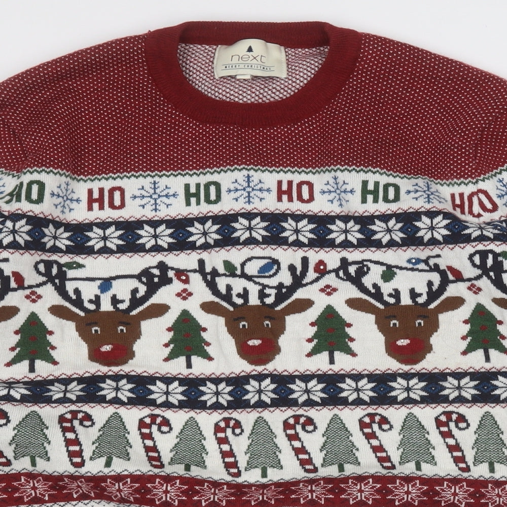 Mens UK Size M NEXT Multicoloured Pullover Sweatshirt