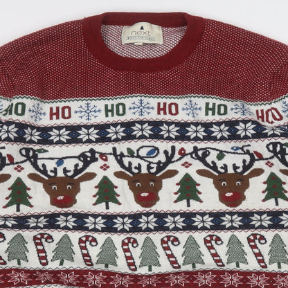 Mens UK Size M NEXT Multicoloured Pullover Sweatshirt