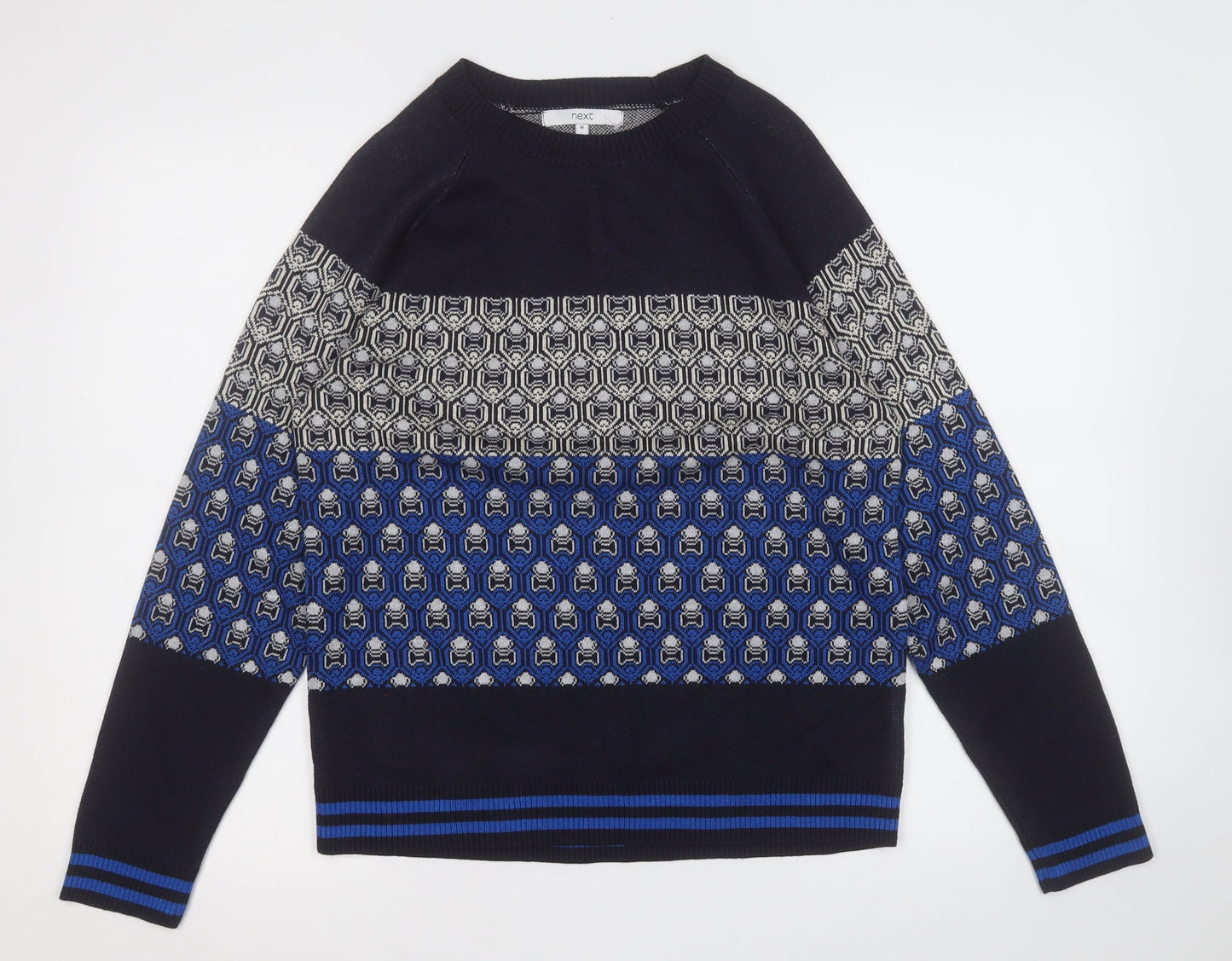Mens UK Size M NEXT Multicoloured Pullover Sweatshirt