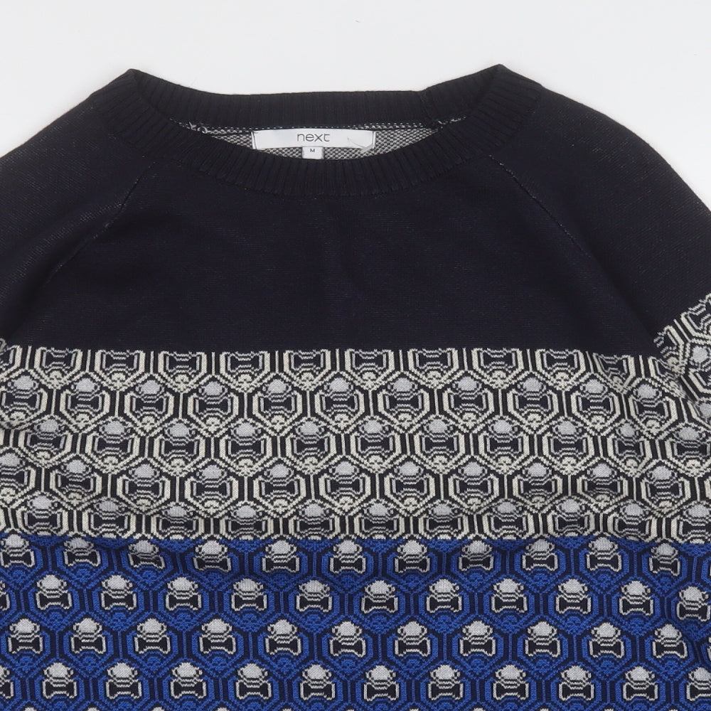 Mens UK Size M NEXT Multicoloured Pullover Sweatshirt