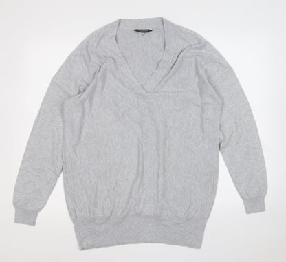 Womens UK Size 14 Peacocks Grey Pullover Jumper