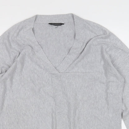 Womens UK Size 14 Peacocks Grey Pullover Jumper