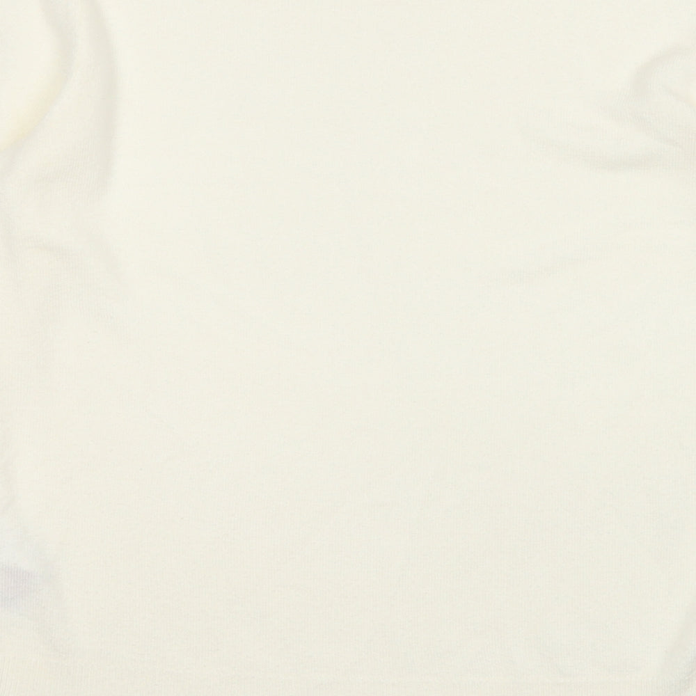 Primark Womens Yellow Round Neck  Acrylic Pullover Jumper Size S