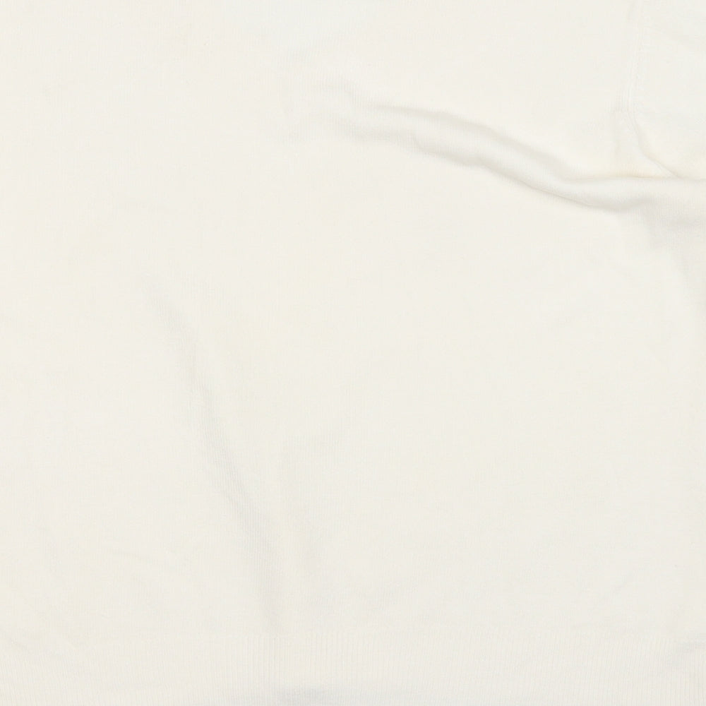 BHS Womens Yellow V-Neck  Acrylic Pullover Jumper Size 14