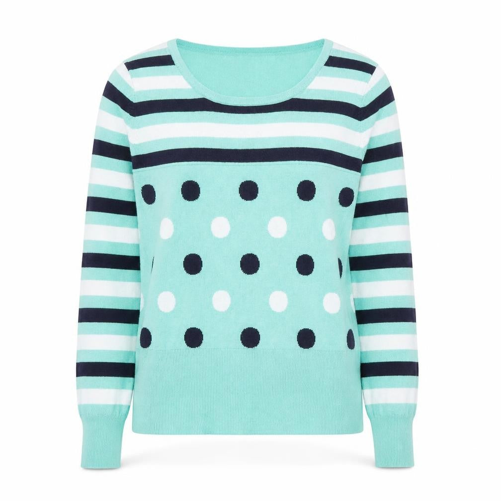 Womens UK Size L Preworn Green Pullover Jumper