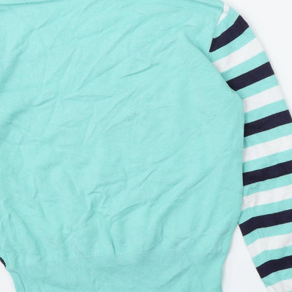 Womens UK Size L Preworn Green Pullover Jumper