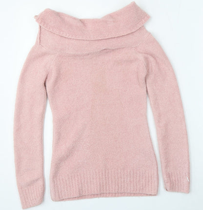 Womens UK Size M Select Pink Pullover Jumper