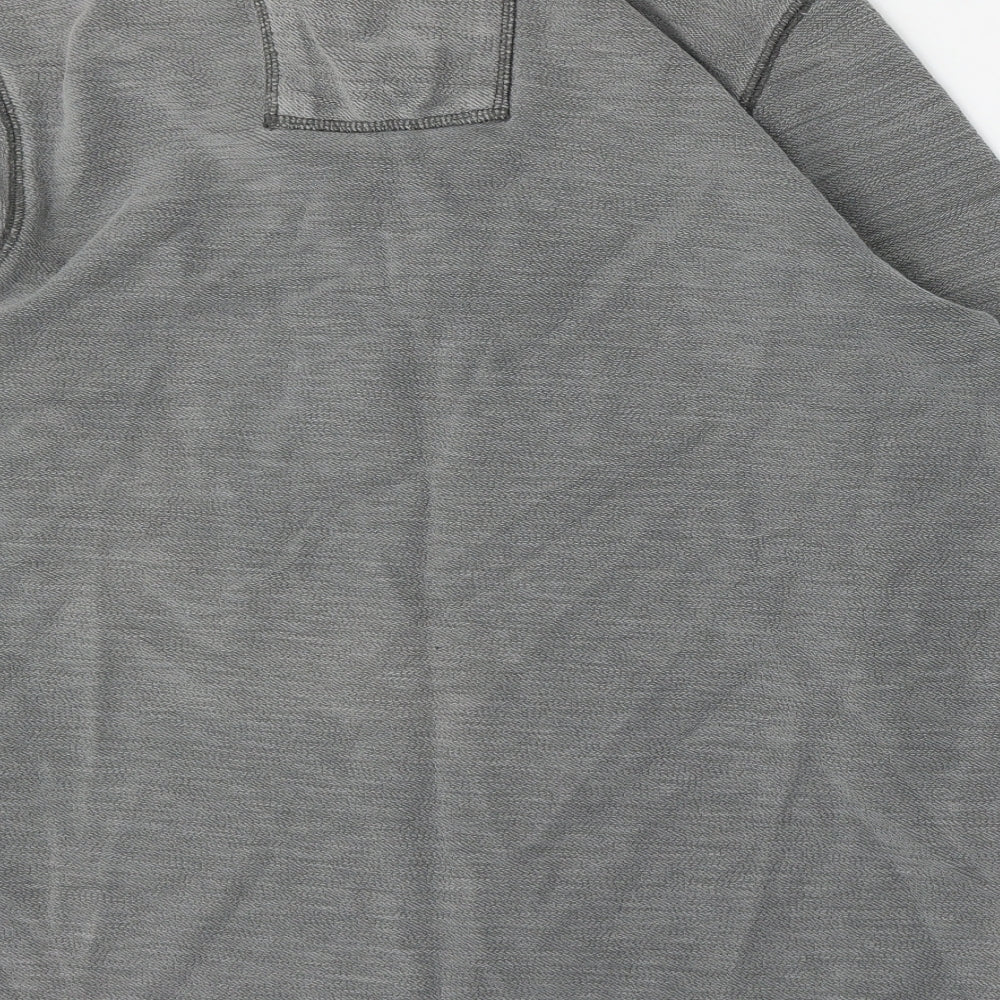 Stuff & Co Mens Grey  Cotton Pullover Sweatshirt Size M