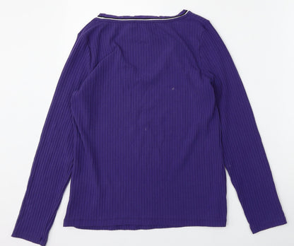 Womens UK Size 12 Marks and Spencer Purple Pullover Jumper