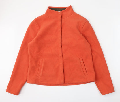 Principles Womens Orange  Polyester Pullover Sweatshirt Size 14  Snap