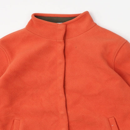 Principles Womens Orange  Polyester Pullover Sweatshirt Size 14  Snap