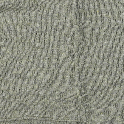 Miss Glossy Womens Green Round Neck  Polyester Pullover Jumper Size L
