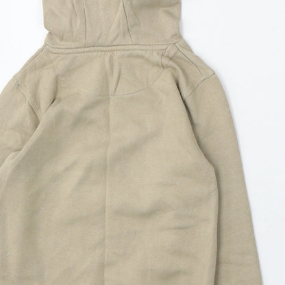 Matalan Boys Beige  Cotton Pullover Hoodie Size 7 Years